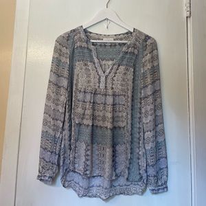 Blue Lucky Brand Blouse